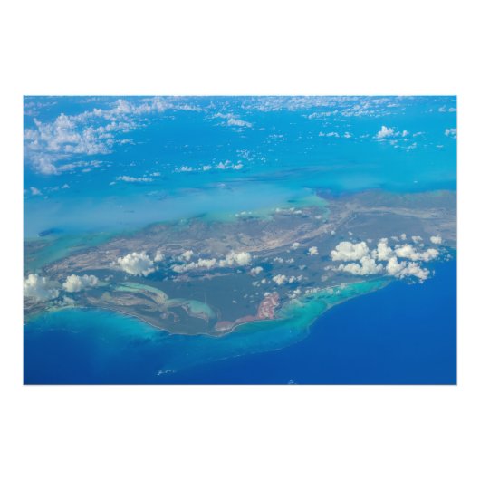 Tropical Blue Caribbean und Island Fotodruck (Vorne)