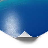 Tropical Blue Caribbean und Island Fotodruck (Ecke)