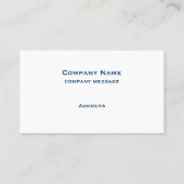 Tropical Blue Drink Business Card Visitenkarte (Rückseite)