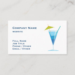 Tropical Blue Drink Business Card Visitenkarte