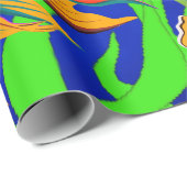 Tropical Blue Fish Haven Underwater Wunder Geschenkpapier (Rolleneckpunkt)