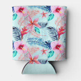 Tropical Blue Floral Pattern kann kühler Dosenkühler