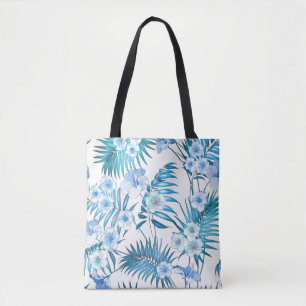 Tropical Blue Floral Tasche