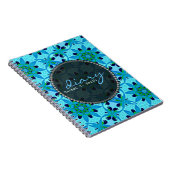 Tropical Blue Geoflora Diary Notebook Notizblock (Rechte Seite)