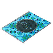 Tropical Blue Geoflora Diary Notebook Notizblock (Linke Seite)