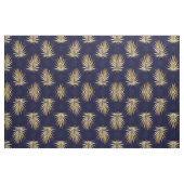 Tropical Blue Gold Palm Blätter Grüne Stoff (Fat Quarter (45,7 x 55,9 cm))