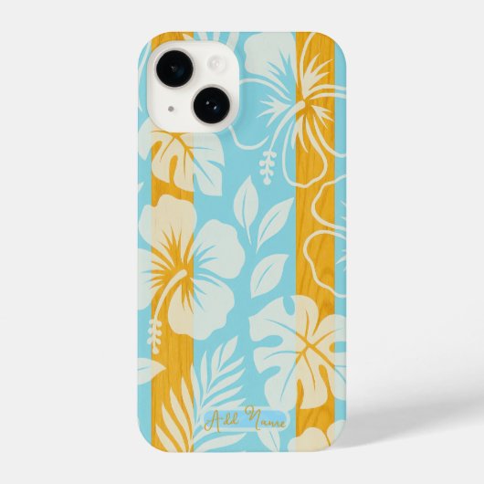 Tropical Blue Hawaiin Beach iPhone Hülle (Rückseite)