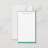 Tropical Blue Macaw Personalisiert Mitteilungskarte (Rückseite)