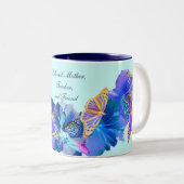 Tropical Blue Mother's Day Tasse (VorderseiteRechts)