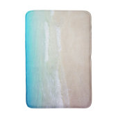 Tropical Blue Ocean and Beach Sand Badematte (Vorderseite Vertikal)