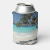 Tropical Blue Ocean Beach Scene Foto Dosenkühler (Kanne Rückseite)