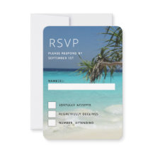Tropical Blue Ocean Beach Scene Foto Hochzeit