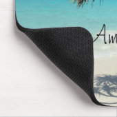 Tropical Blue Ocean Beach Scene Foto Mousepad (Ecke)