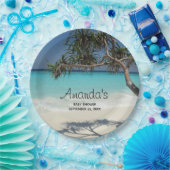 Tropical Blue Ocean Beach Scene Foto Party Pappteller (Party)