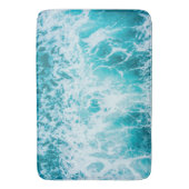 Tropical Blue Ocean Waves Badematte (Vorderseite Vertikal)