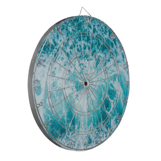Tropical Blue Ocean Waves Dartscheibe (Vorderseite Links)