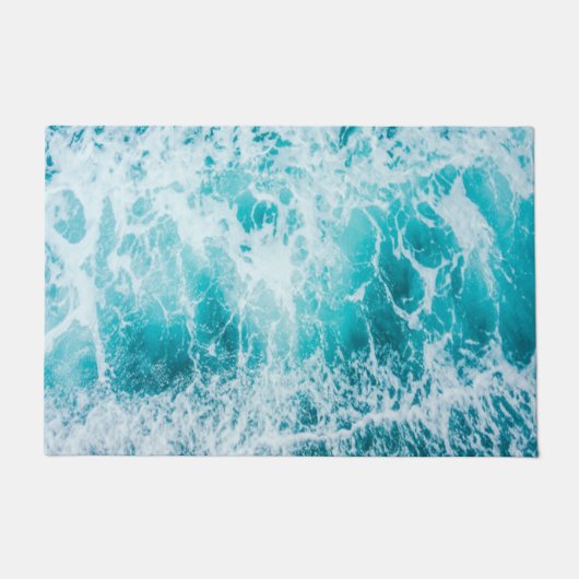 Tropical Blue Ocean Waves Fußmatte (Vorderseite)