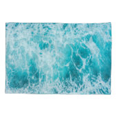 Tropical Blue Ocean Waves Kissenbezug (Rückseite)