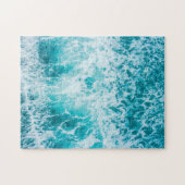 Tropical Blue Ocean Waves Puzzle (Horizontal)