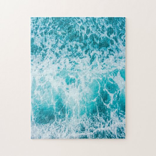 Tropical Blue Ocean Waves Puzzle (Vertikal)