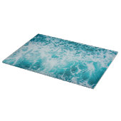Tropical Blue Ocean Waves Schneidebrett (Ecke)