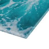 Tropical Blue Ocean Waves Schneidebrett (Ecke)