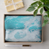 Tropical Blue Ocean Waves Seidenpapier (Geschenk)