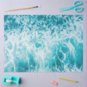 Tropical Blue Ocean Waves Seidenpapier (Basteln)