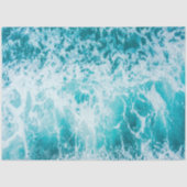 Tropical Blue Ocean Waves Seidenpapier (Vorderseite)