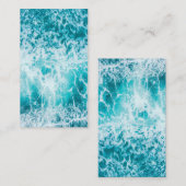 Tropical Blue Ocean Waves Visitenkarte (Vorne/Hinten)