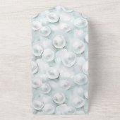 Tropical Blue Pearls Wedding All In One Einladung (Außenbereich)