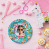 Tropical Blue Pool Party Birthday Paper Plates Pappteller (Party)