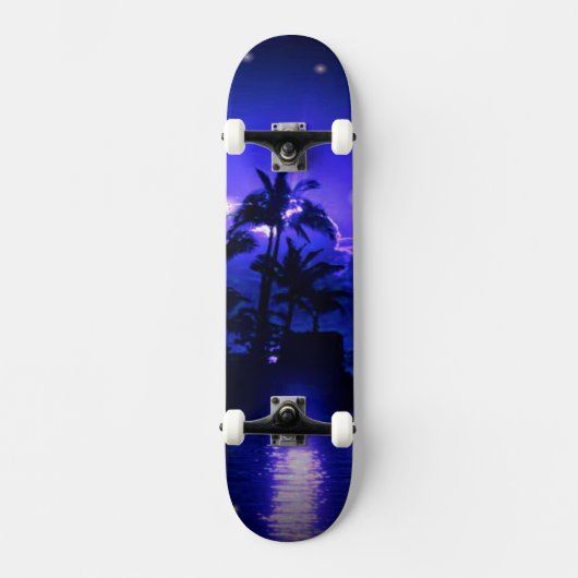 Tropical Blue Skateboard (Vorderseite)