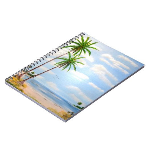 Tropical Blue Sky Notizblock (Linke Seite)
