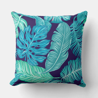 Tropical Blue Throw Kissen