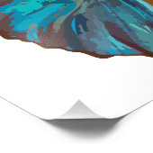 Tropical Blue und Turquoise Gem Butterfly Fotodruck (Ecke)