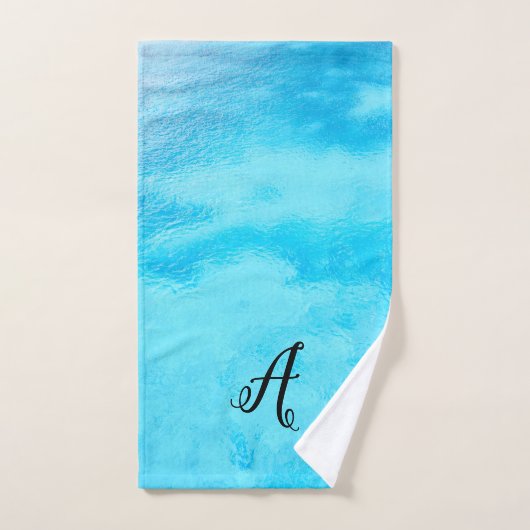 Tropical Blue Water Badehandtuch Set (Handtuch)