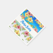 Tropical Blume Baby Dusche Hibiskus Serviette (Ecke)
