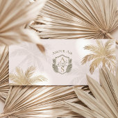 Tropical Boarding Plane Ticket Destination Wedding Einladung