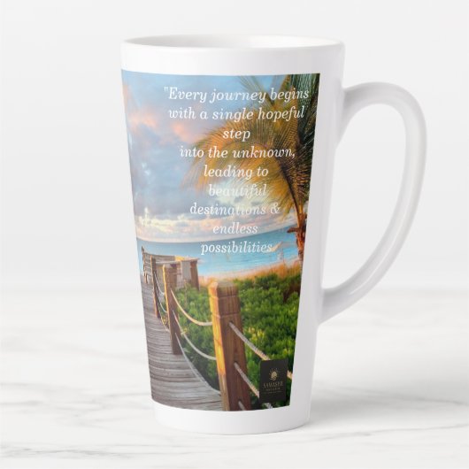 Tropical boardwalk Latte Mug 17oz Milchtasse (Rechts)