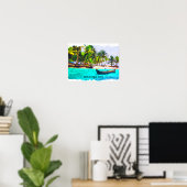 Tropical Bocas del Toro Panama Poster (Heimbüro)