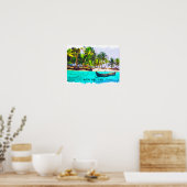 Tropical Bocas del Toro Panama Poster (Küche)