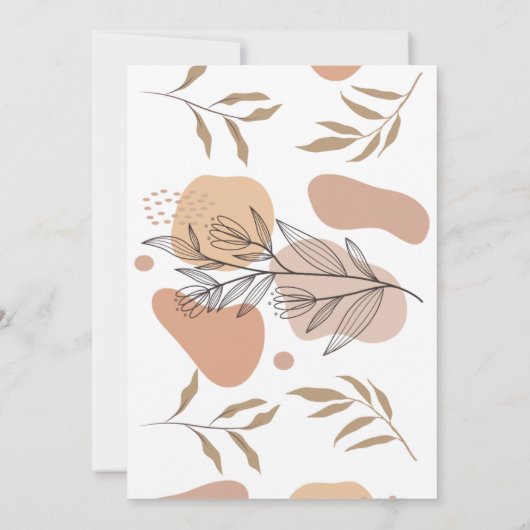 Tropical Boho Baby Dusche Danke Karte (Rückseite)