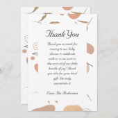 Tropical Boho Baby Dusche Danke Karte (Vorne/Hinten)