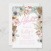 Tropical Boho Botanical Bachelorette Weekend Einladung (Vorderseite)