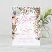 Tropical Boho Botanical Bachelorette Weekend Einladung (Stehend Vorderseite)