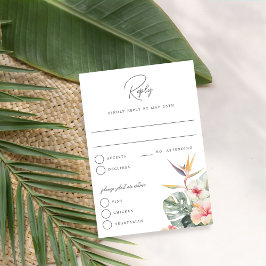 Tropical Boho Botanical Wedding Antwort