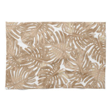 Tropical Boho Brown Dschungel-Blätter