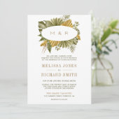 Tropical Boho Dried Palm Blätter alle in einer Hoc Einladung (Stehend Vorderseite)