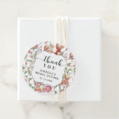 Tropical Boho Floral Brautparty Vielen Dank Geschenkanhänger (Beispiel)